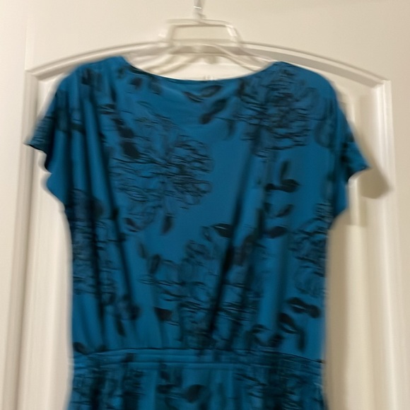 Banana Republic teal floral dress - Picture 10 of 11